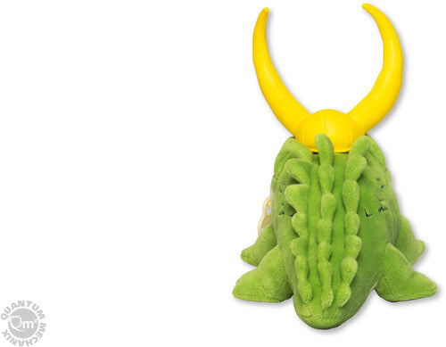 Plush Alligator Loki toy with zipper mouth, green scales, and cartoonish design by Quantum Mechanix