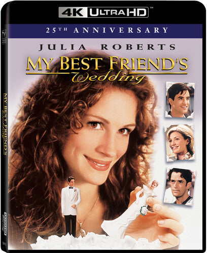 My Best Friend's Wedding 4K Ultra HD Blu-ray by Alliance Entertainment, featuring vibrant cover art and comedy theme.