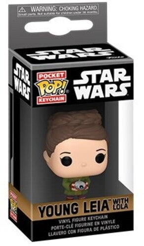 FUNKO POP! keychain of Young Leia Organa from Obi-Wan Kenobi S2, featuring vibrant colors and detailed design.