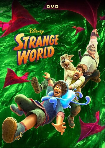 Strange World DVD by Alliance Entertainment featuring vibrant animation and colorful artwork