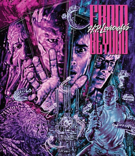 From Beyond 4K Ultra HD Blu-ray by Alliance Entertainment, featuring horror-themed artwork and vibrant colors.