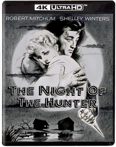 4K Ultra HD edition of The Night of the Hunter by Alliance Entertainment, featuring striking crime film artwork.
