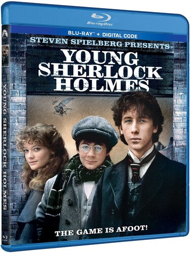 Young Sherlock Holmes Blu-ray by Alliance Entertainment, featuring vibrant cover art and classic film design.