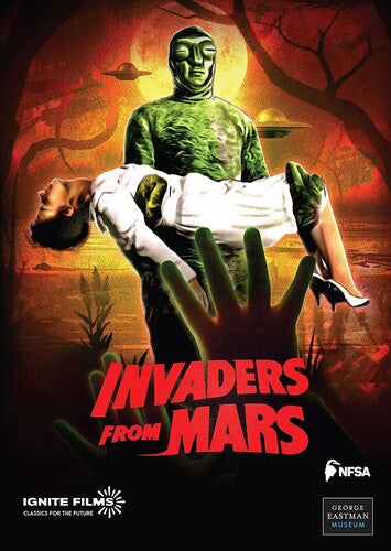 DVD cover of Invaders From Mars by Alliance Entertainment featuring horror-themed artwork