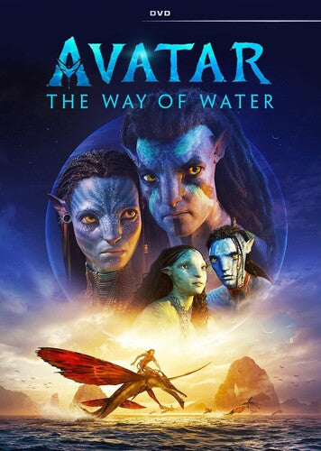Avatar: The Way of Water DVD by Alliance Entertainment featuring vibrant cover art and action/adventure theme.