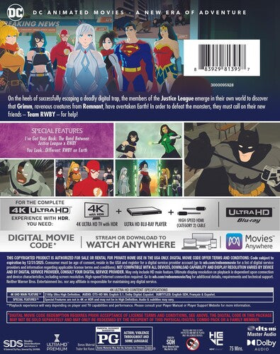 Justice League X RWBY: Super Heroes & Huntsmen Part Two (4K Ultra HD)