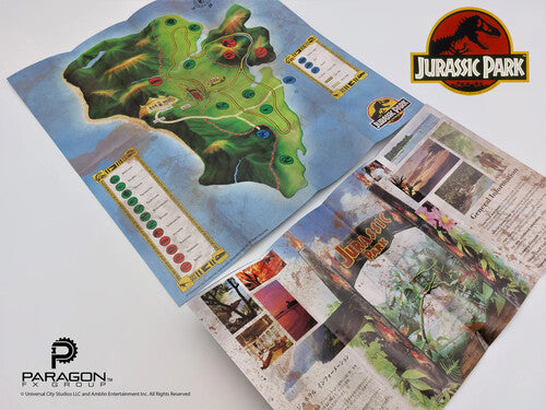 Paragon Collectibles Llc - Jurassic Park 1993 - Welcome Map Dino Trampled Version