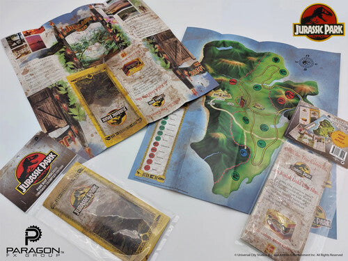Paragon Collectibles Llc - Jurassic Park 1993 - Welcome Map Dino Trampled Version