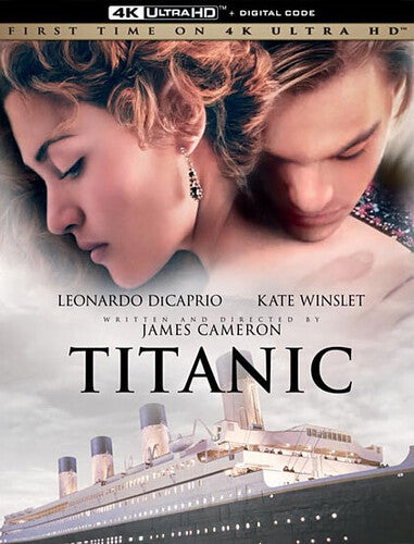4K Ultra HD edition of Titanic by Alliance Entertainment featuring a dramatic cover art design.