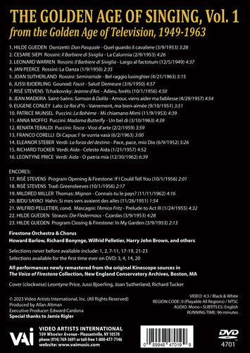 The Golden Age of Singing, Vol.1 (DVD) - Surprise Castle