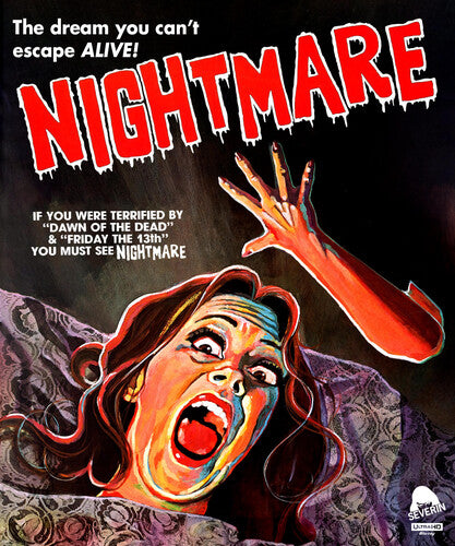 Nightmare 4K Ultra HD Blu-ray by Alliance Entertainment, featuring horror-themed artwork and vibrant colors.