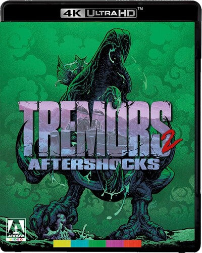 Tremors 2: Aftershocks 4K Ultra HD Blu-ray cover featuring horror-themed artwork by Alliance Entertainment