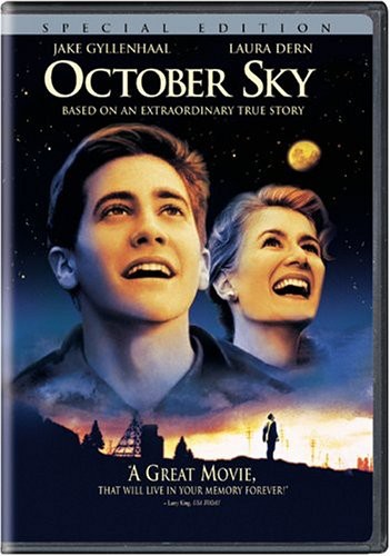 October Sky DVD by Alliance Entertainment, featuring a dramatic biography cover design.