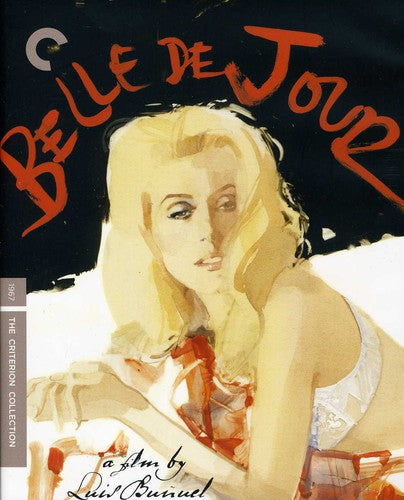 Blu-ray edition of Belle de Jour by Criterion Collection featuring a vibrant cover design.