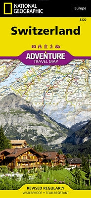 Switzerland Map by National Geographic Maps