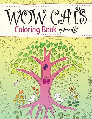 WOW CATS Coloring Book by Junko (Japanese-English edition) by Junko