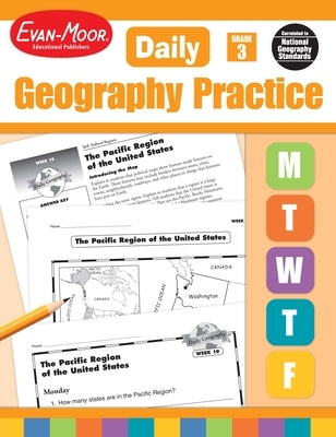 Daily Geography Practice Grade 3: EMC 3712 by Evan-Moor Educational Publishers