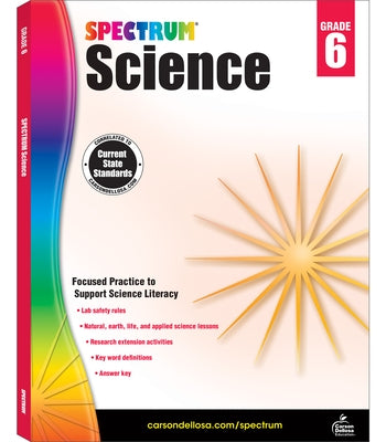Spectrum Science, Grade 6: Volume 58 by Spectrum