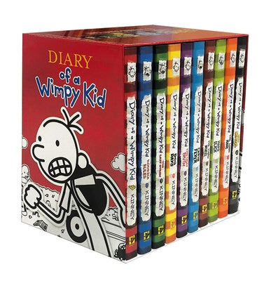 Diary of a Wimpy Kid Box of Books 1-10 Hardcover Gift Set by Kinney, Jeff