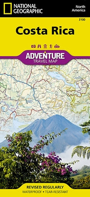 Costa Rica Map by National Geographic Maps