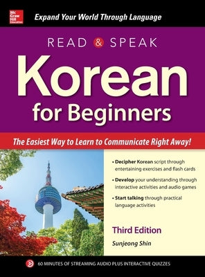 Read and Speak Korean for Beginners, Third Edition by Shin, Sunjeong