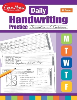 Daily Handwriting Practice: Traditional Cursive, Kindergarten - Grade 6 Teacher Edition by Evan-Moor Educational Publishers