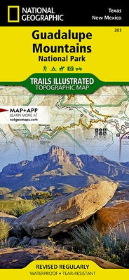 Guadalupe Mountains National Park Map by National Geographic Maps