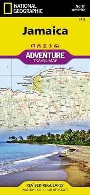 Jamaica Map by National Geographic Maps