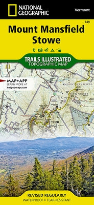 Mount Mansfield, Stowe Map by National Geographic Maps