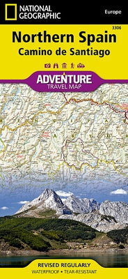 Northern Spain: Camino de Santiago Map by National Geographic Maps