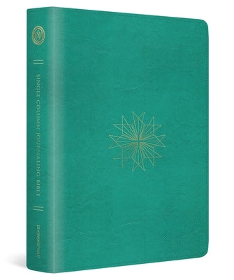 ESV Single Column Journaling Bible (Trutone, Teal, Resplendent Cross Design) by Esv Bibles