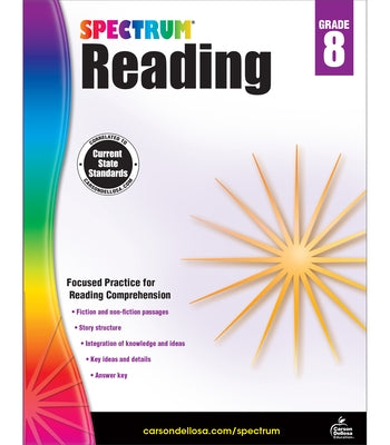 Spectrum Reading Workbook, Grade 8: Volume 26 by Spectrum