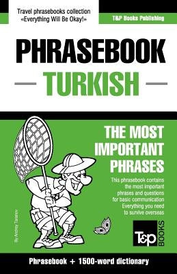 English-Turkish phrasebook and 1500-word dictionary by Taranov, Andrey