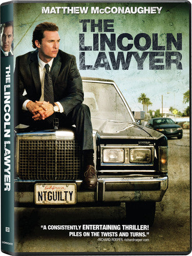 DVD of The Lincoln Lawyer by Alliance Entertainment, featuring a colorful cover design