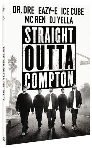 Straight Outta Compton DVD by Alliance Entertainment featuring a dramatic cover design.