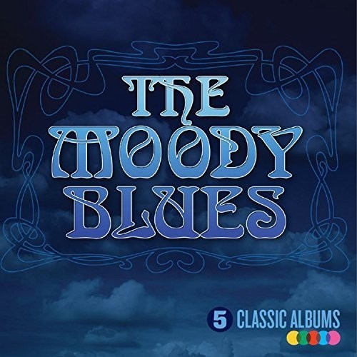 5 classic albums CD set by The Moody Blues in a sleek, compact case