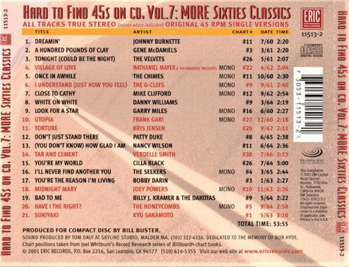 Various Artists - Hard-To-Find 45's On CD, Vol. 7: 60S Classics (CD)