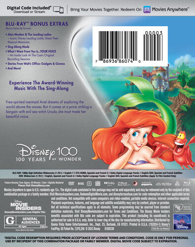 The Little Mermaid (The Walt Disney Signature Collection) (Anniversary Edition) (Blu-ray)