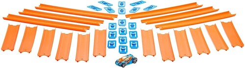 Mattel - Hot Wheels Straight Track With Car