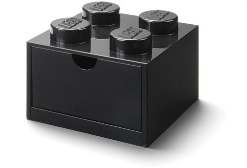 LEGO Desk Drawer Stackable Storage with 4 Knobs, in Black