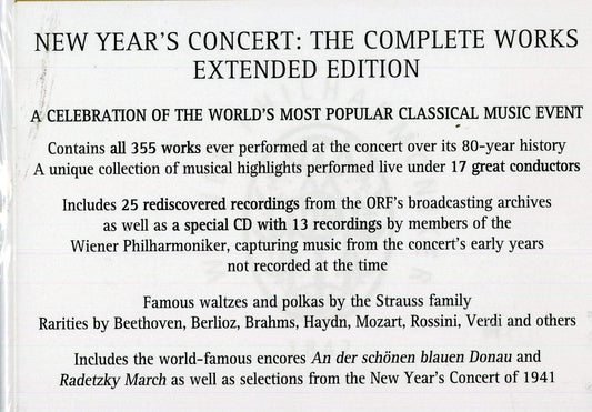 Various Artists - New Year's Concert - The Complete Works - Extended Edition (CD)