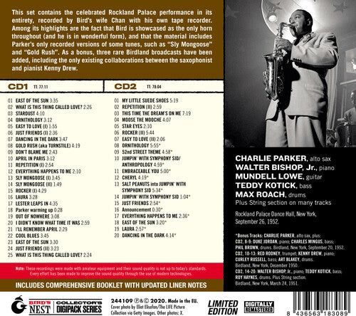 Charlie Parker - Complete Bird At The Rockland Palace [Digipak With Bonus Tracks] (CD)