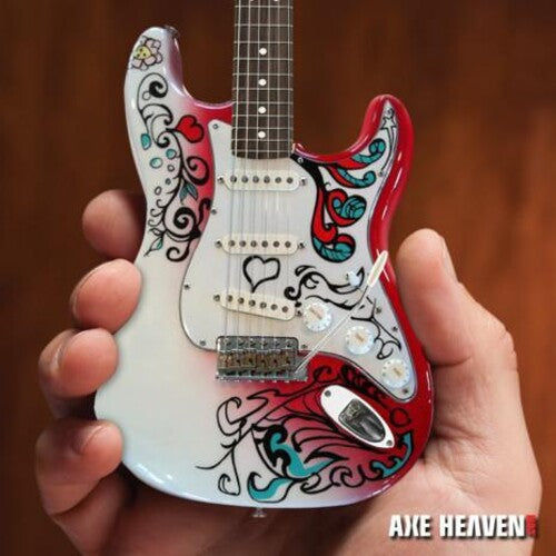 Jimi Hendrix Fender Stratocaster Monterey Pop Festival Mini Guitar Replica Collectible