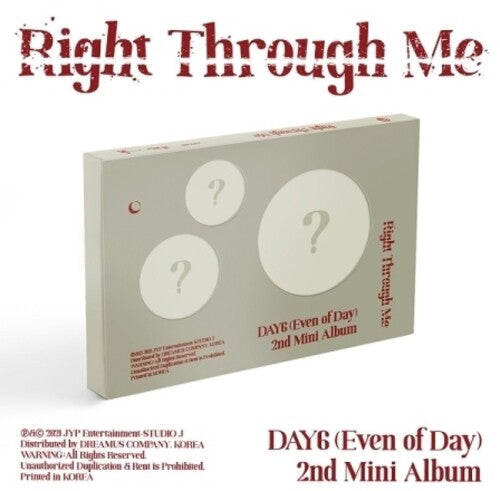 Day6 (Even of Day) - Right Through Me (incl. 84pg Photobook, Photocard, Unit Photocard, Postcard + Still-Cut Sticker) (CD)