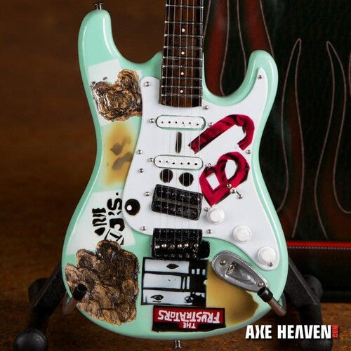 Billie Joe Armstrong Green Day Blue Late 70's Fernandes Strat Copy Mini Guitar Replica Collectible