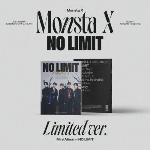 Monsta X - No Limit (Limited Version) (incl. 72pg Photobook, Photocard, Paper Stand, Folded Poster + Postcard) (CD)