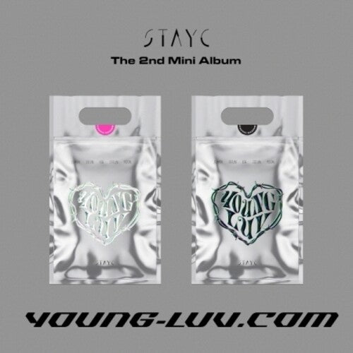 Stayc - Young-Luv.com (Random Cover) (incl. 80pg Photobook, Poster, Wide Polaroid Photo, Photocard, Fragrance Card, Lettering Tatoo Sticker + AR Photocard) (CD)