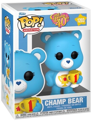 FUNKO POP! ANIMATION: Care Bears - Champ Bear, 40th Anniversary (Styles May Vary)