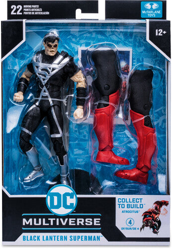 DC Multiverse - Blackest Night - 7" Black Lantern Superman Build-A Action Figure