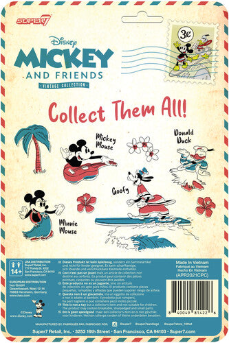 Super7 - Disney Reaction Figures Wave 2 - Vintage Collection - Hawaiian Holiday - Minnie Mouse